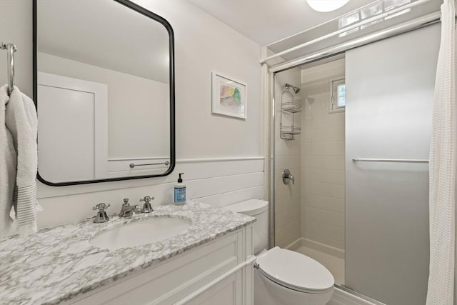 20 Judys Ln, Chatham, MA 02633 - bathroom with a shower stall, toilet, and vanity
