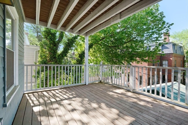21 Searle Ave Unit 2, Brookline, MA 02445 - view of wooden deck