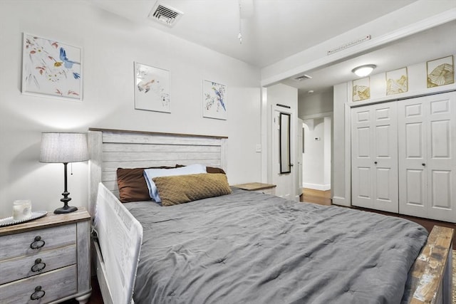 bedroom featuring a closet