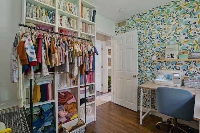 13 Kingston St, North Reading, MA 01864 - office space with wallpapered walls and wood finished floors