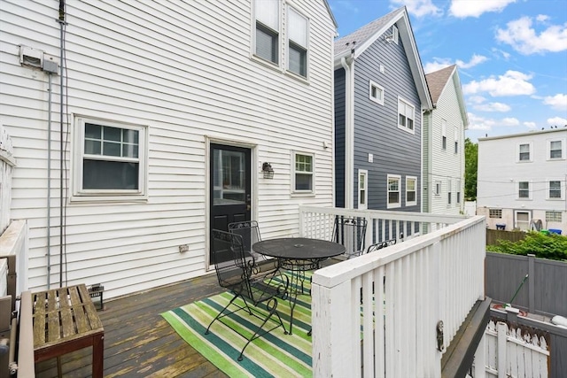 114 Tudor St, Boston, MA 02127 - deck with outdoor dining space