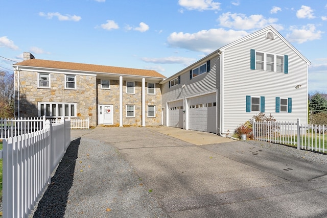 view of front of home featuring a garage