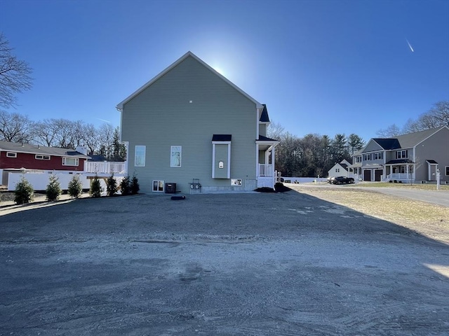 view of property exterior featuring a residential view