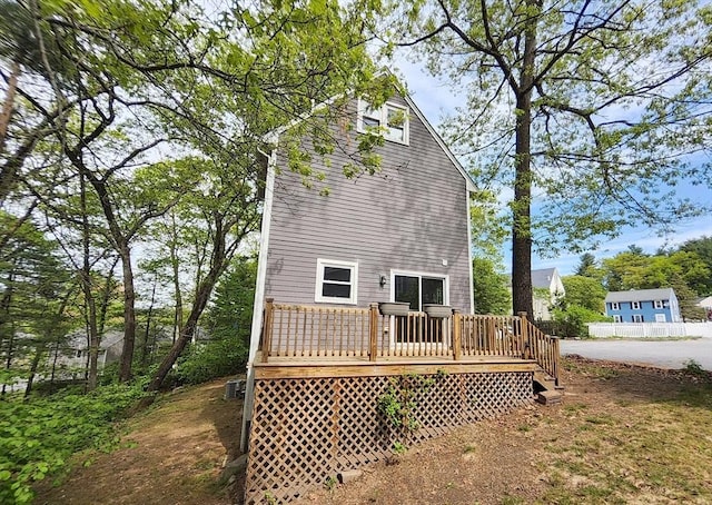 31 Harvard Ct, Dracut, MA 01826 - rear view of house featuring a deck