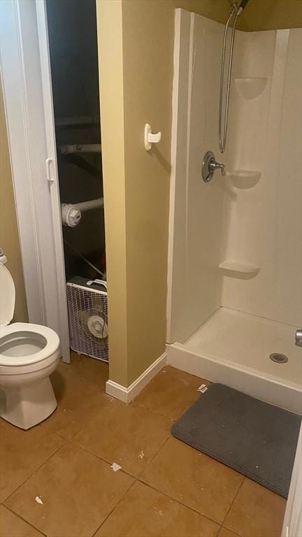 97 N Row Rd, Sterling, MA 01564 - bathroom featuring tile patterned flooring and a stall shower