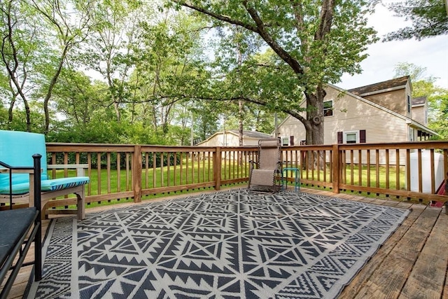23 Mohawk St, Bellingham, MA 02019 - view of wooden terrace