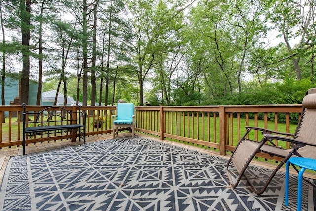23 Mohawk St, Bellingham, MA 02019 - view of wooden deck