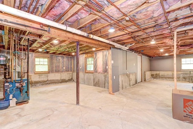 11 Balmoral Dr, Methuen, MA 01844 - below grade area with a heating unit and healthy amount of natural light