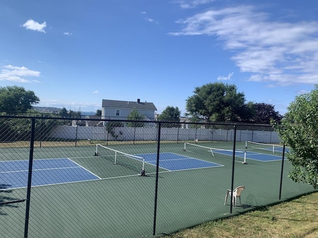 view of tennis court