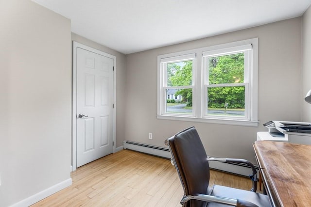 13 Shagbark Rd, Sandwich, MA 02644 - home office featuring light wood-style floors and baseboards
