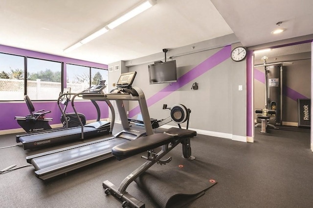 250 Hammond Pond Pkwy Unit 806N, Newton, MA 02467 - gym featuring baseboards