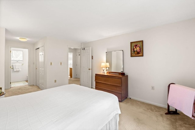 42 Brickett Hill Cir Unit 114, Haverhill, MA 01830 - bedroom featuring light colored carpet and ensuite bathroom