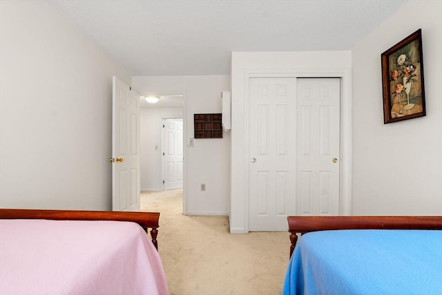 42 Brickett Hill Cir Unit 114, Haverhill, MA 01830 - bedroom featuring light carpet and a closet