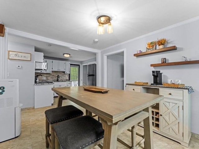 189 Brigham Hill Rd, Grafton, MA 01536 - dining room featuring ornamental molding