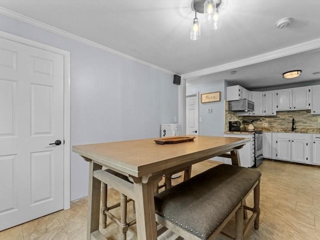 189 Brigham Hill Rd, Grafton, MA 01536 - dining space with ornamental molding