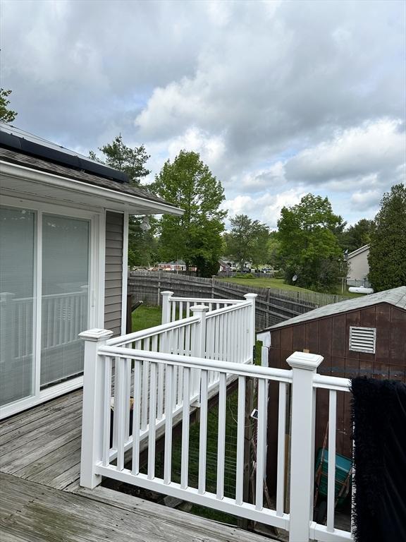 554 Main St, Becket, MA 01223 - view of wooden deck