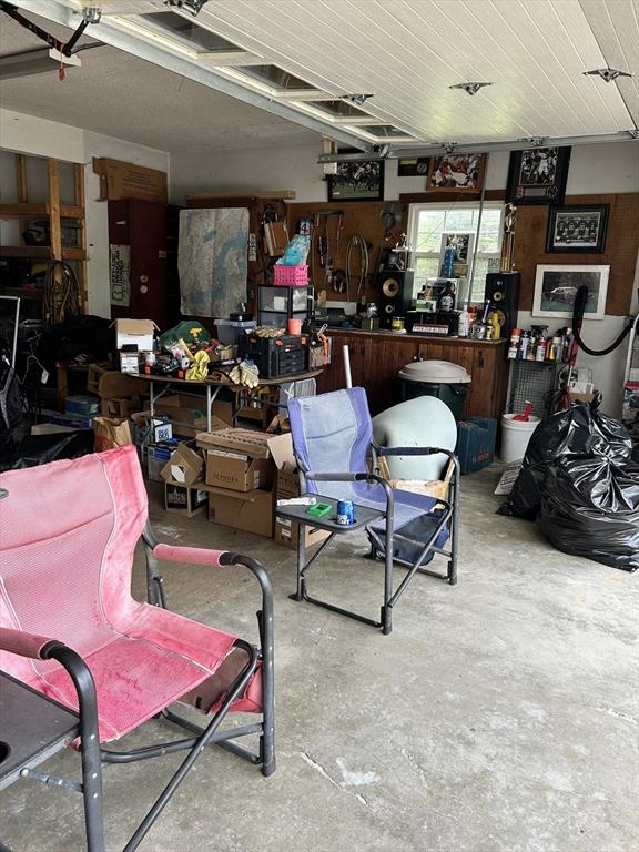 554 Main St, Becket, MA 01223 - garage with a workshop area