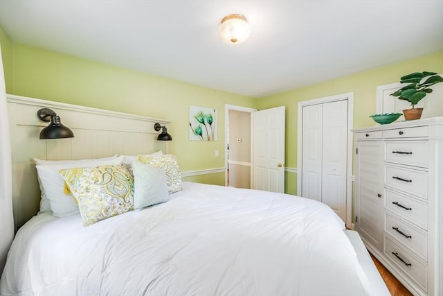 1441 Old Post Rd, Barnstable, MA 02648 - bedroom with a closet and wood finished floors