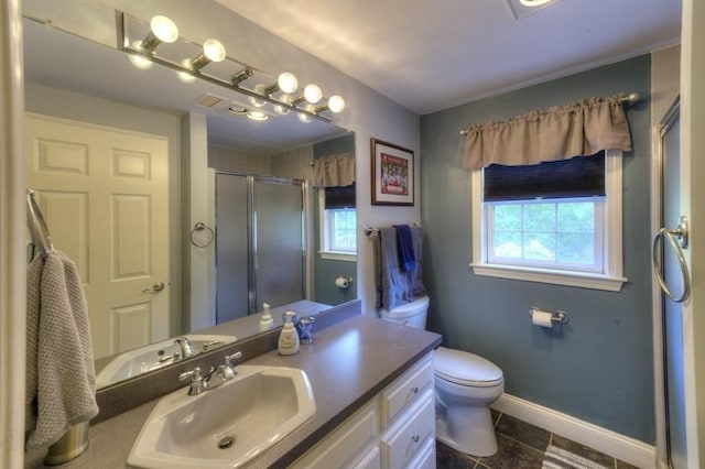 15 Bailin Dr, Worcester, MA 01604 - full bath featuring healthy amount of natural light, a shower stall, vanity, and baseboards