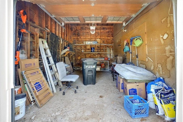 view of storage room