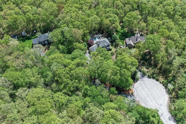 8 Rock Rd, Attleboro, MA 02703 - aerial view of property and surrounding area with a heavily wooded area