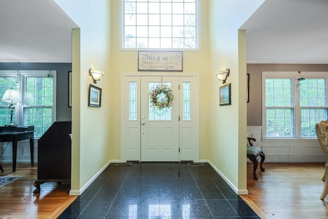 8 Rock Rd, Attleboro, MA 02703 - entrance foyer featuring a towering ceiling and baseboards