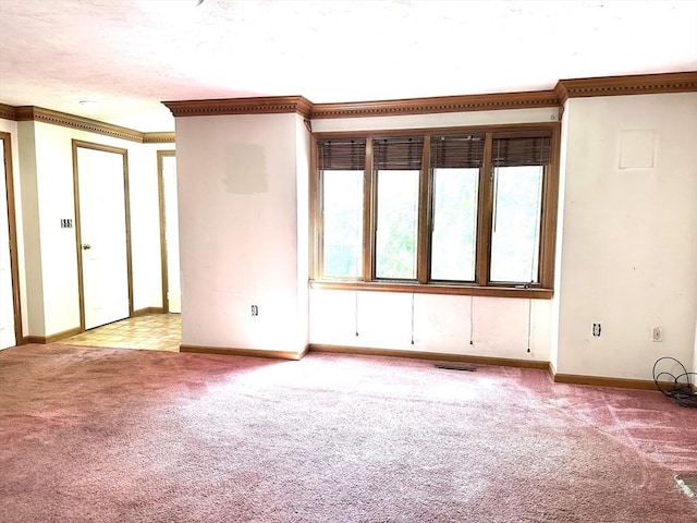 117 Metropolitan Ave Unit 117, Ashland, MA 01721 - empty room with ornamental molding, carpet flooring, and a textured ceiling