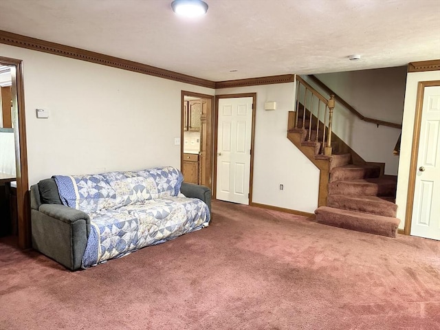 117 Metropolitan Ave Unit 117, Ashland, MA 01721 - living room with carpet floors and stairway