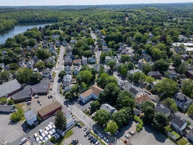 31-33 Ashland St Unit 5, Haverhill, MA 01830 - aerial perspective of suburban area with a large body of water and a forest