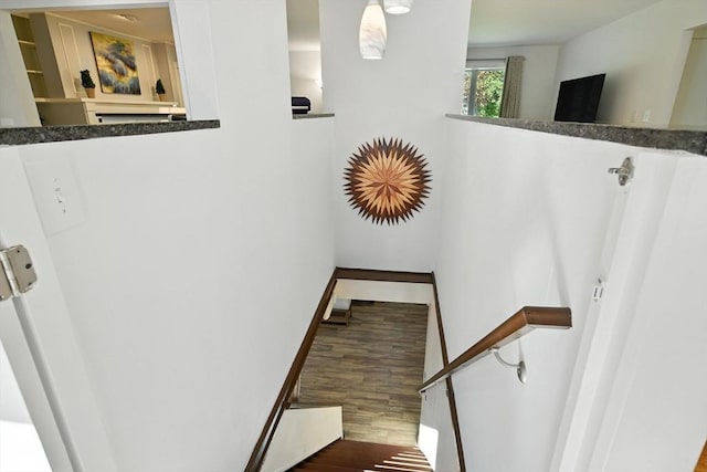9 E Colonial Rd, Wilbraham, MA 01095 - stairway with wood finished floors