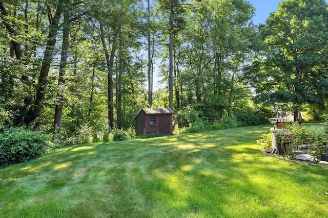 9 E Colonial Rd, Wilbraham, MA 01095 - view of green lawn featuring a storage unit