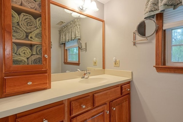 bathroom with vanity