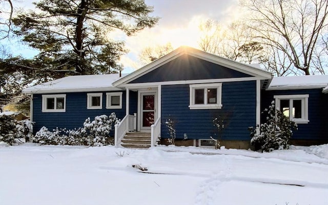 view of front of home