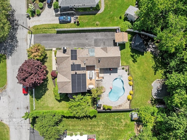 77 Columbus Dr, Fall River, MA 02720 - aerial view of a pool