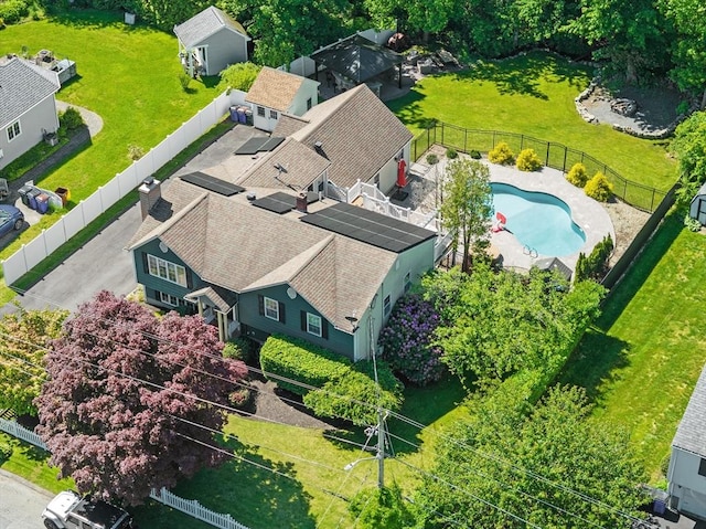 77 Columbus Dr, Fall River, MA 02720 - bird's eye view of a pool