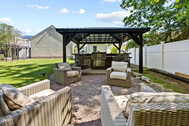 77 Columbus Dr, Fall River, MA 02720 - view of patio featuring a gazebo