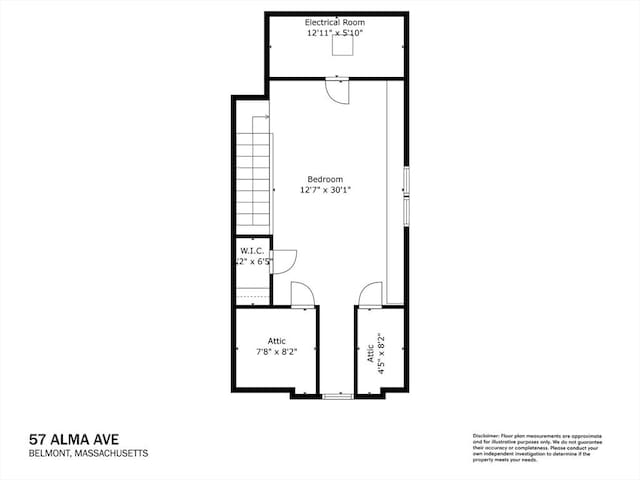 57 Alma Ave Unit 57, Belmont, MA 02478 - view of property floor plan