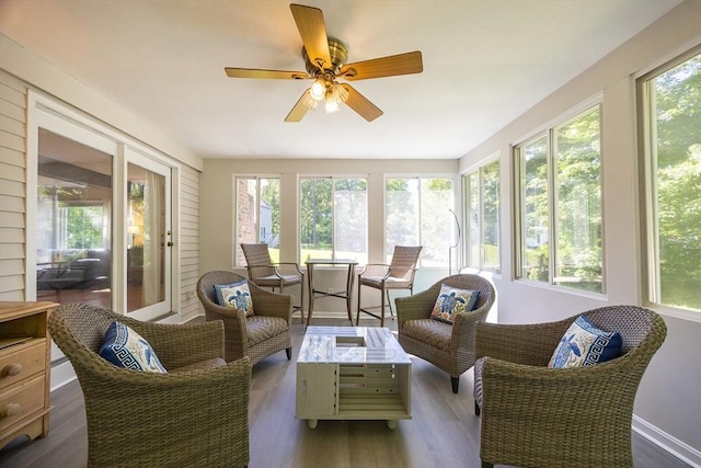 495 Creek St, Wrentham, MA 02093 - sunroom / solarium featuring plenty of natural light and wood finished floors