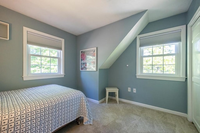 495 Creek St, Wrentham, MA 02093 - carpeted bedroom with baseboards and lofted ceiling