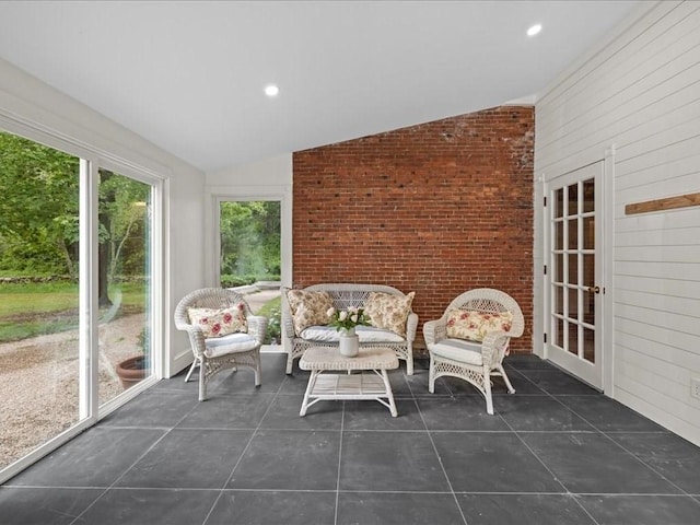 131 Cedar St, Middleboro, MA 02346 - sunroom featuring lofted ceiling and french doors