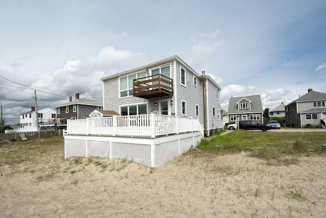 25 11th Rd, Marshfield, MA 02050 - back of house featuring a balcony and a deck