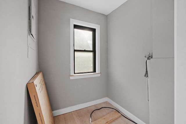 interior space with wood-type flooring