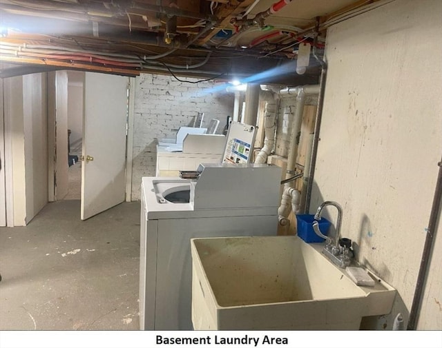 laundry area featuring separate washer and dryer