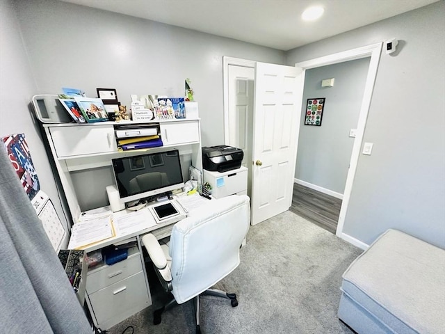 38 Thayer Ave, Whitman, MA 02382 - carpeted home office featuring baseboards and recessed lighting