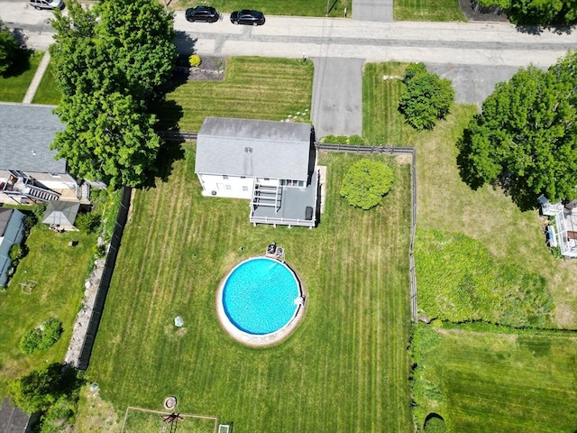 38 Thayer Ave, Whitman, MA 02382 - aerial overview of property's location with a pool area