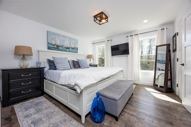 20 Bailey Shr, Hampstead, NH 03841 - bedroom featuring dark wood-style floors and recessed lighting