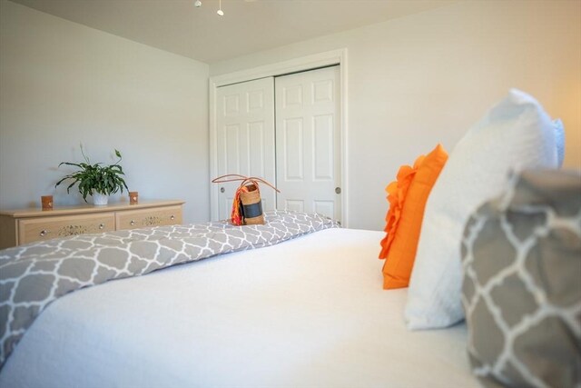 bedroom featuring a closet