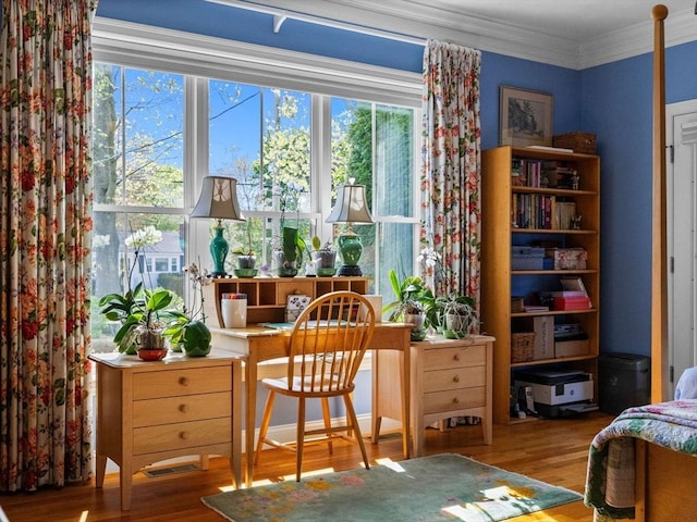 8 Sandstone Dr Unit 8, Medway, MA 02053 - interior space featuring multiple windows, wood finished floors, and crown molding