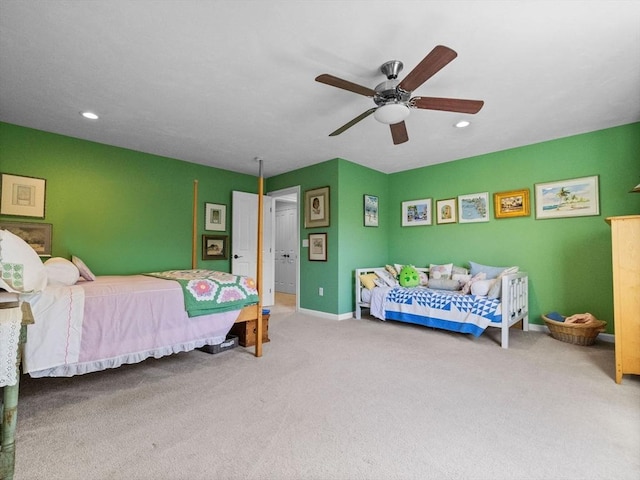 8 Sandstone Dr Unit 8, Medway, MA 02053 - bedroom with carpet floors, recessed lighting, baseboards, and a ceiling fan