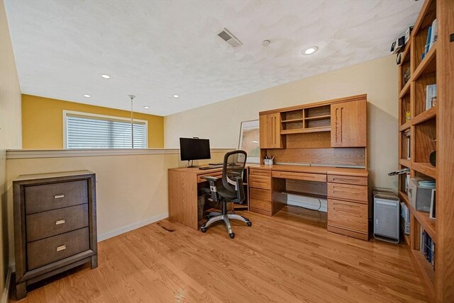 14 Ship Ave Unit 1, Medford, MA 02155 - office featuring light wood finished floors, baseboards, and recessed lighting